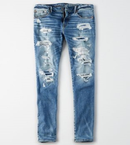 Washed Denim Pant